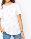 Converse Boyfriend-T-Shirt mit ganzflächigem Sternprint